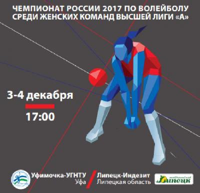 3 и 4 декабря «Уфимочка» примет «Липецк-Индезит»